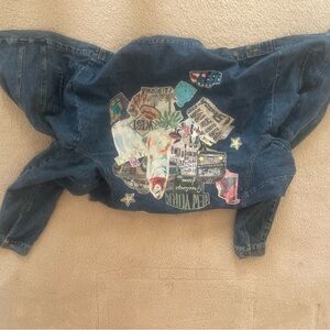 Jane Elissa Jean jacket travel theme